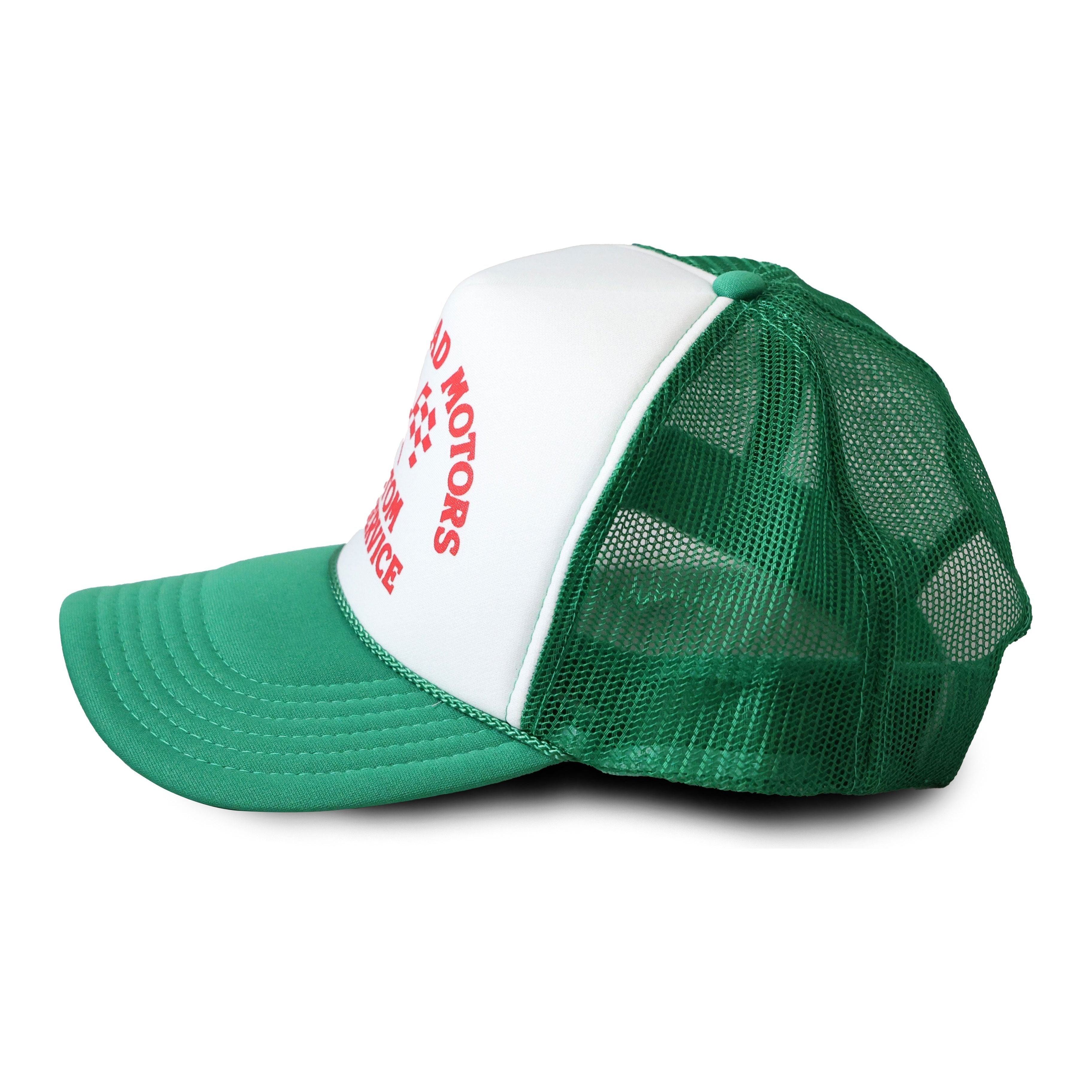 BLOCKHEAD MOTORS Old School Mesh Cap [White x Green]