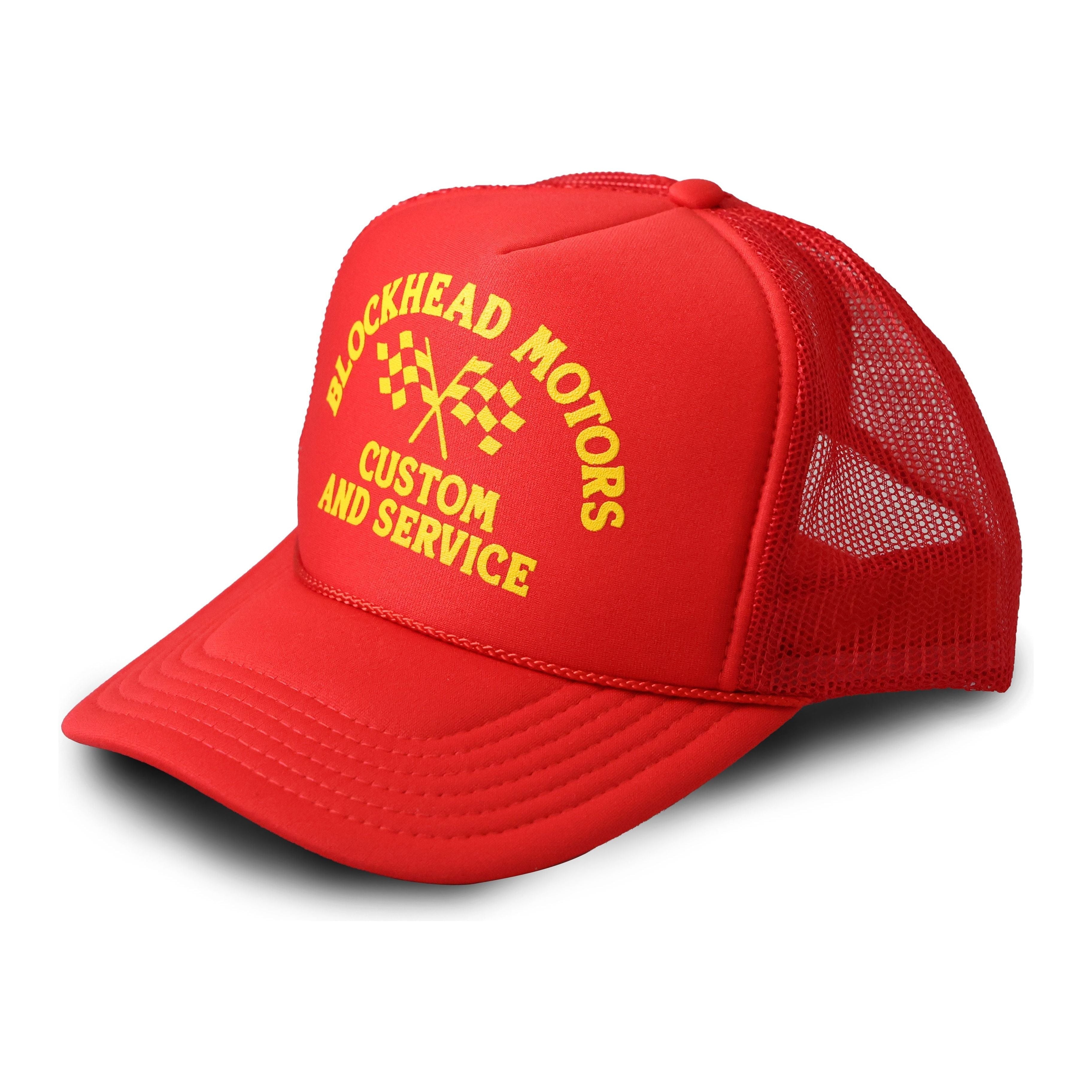 BLOCKHEAD MOTORS Old School Mesh Cap [RED]