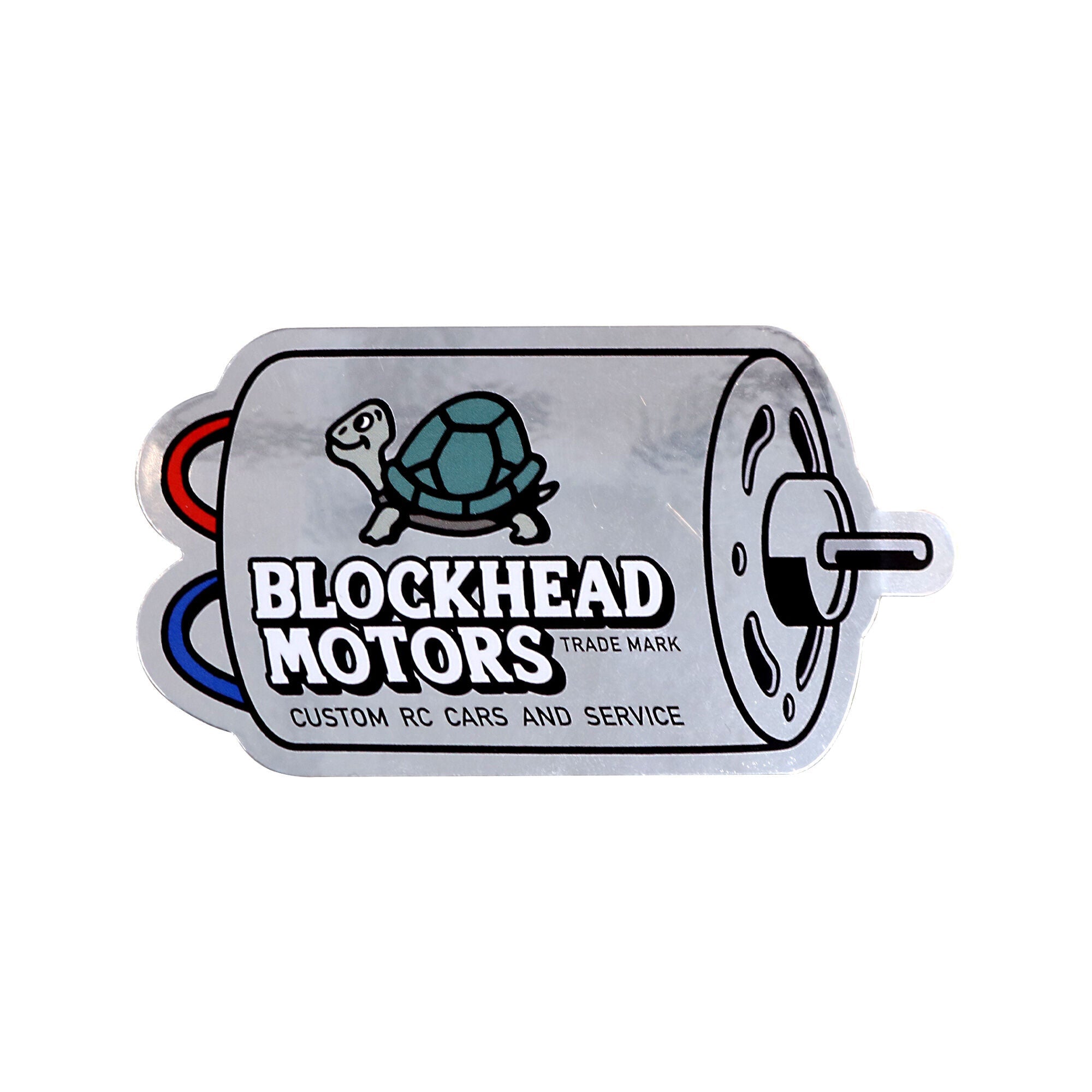 BLOCKHEAD MOTORS Motor Sticker [Silver]