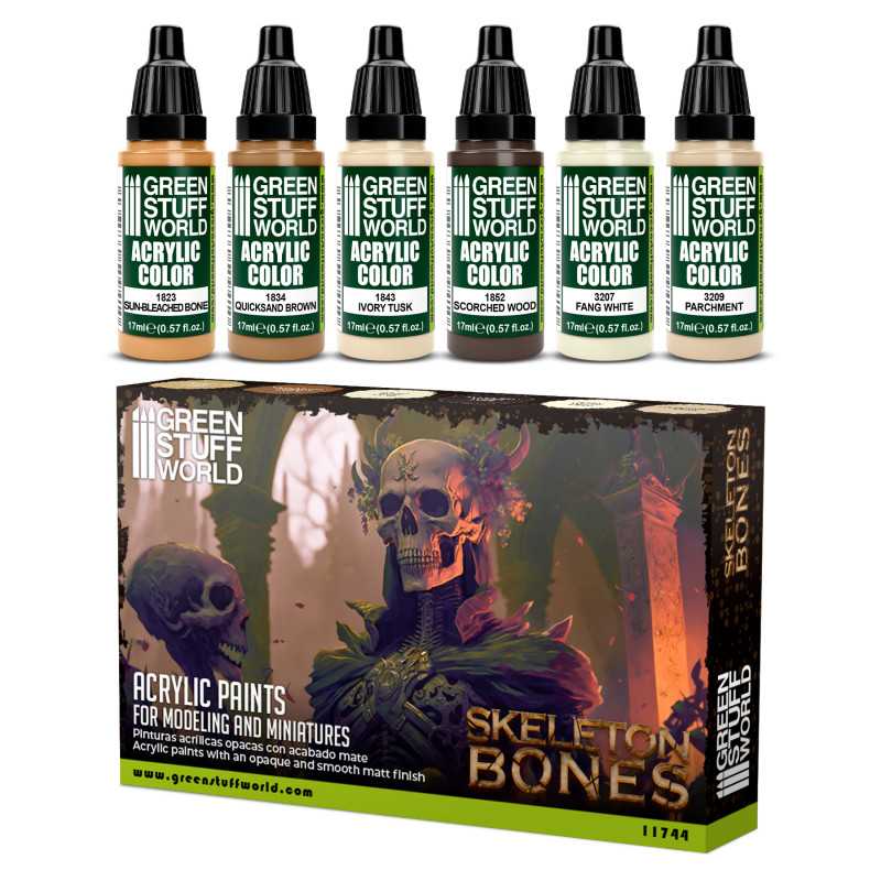 GREEN STUFF WORLD Paint Set - Bones