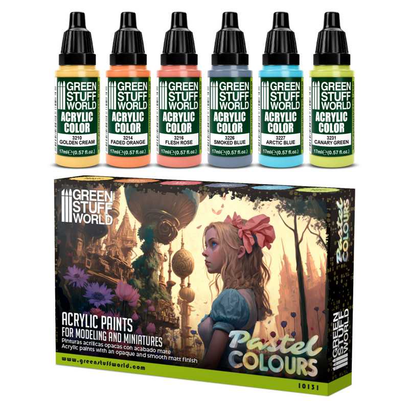 GREEN STUFF WORLD Paint Set - Pastel Colors