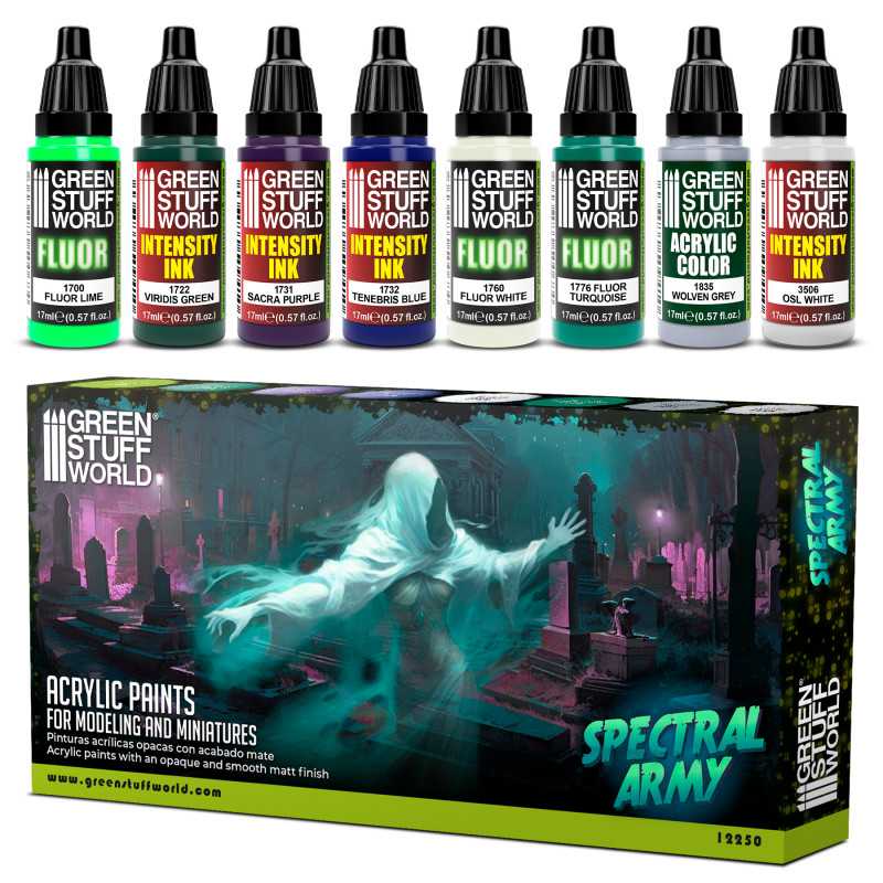 GREEN STUFF WORLD Paint Set - Spectral Army