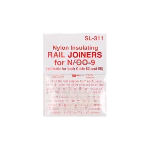 PECO N Streamline Insulated Rail Joiners (12) Code 55 & Code 80 (SL311)