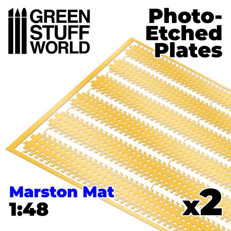 GREEN STUFF WORLD Photo-Etched Plates - Marston Mats 1/48