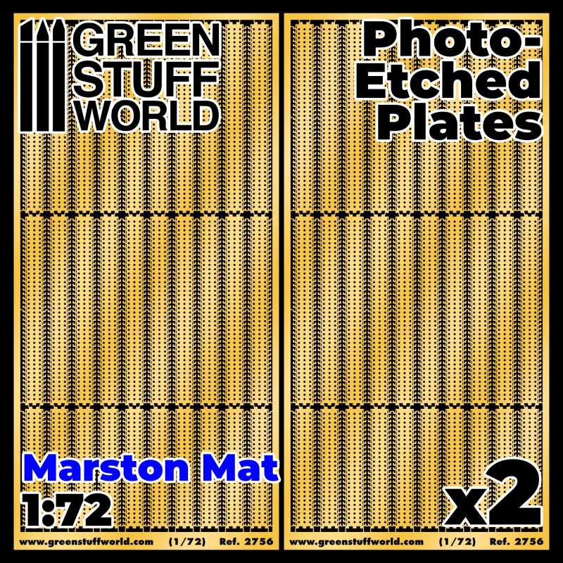 GREEN STUFF WORLD Photo-Etched Plates - Marston Mats 1/72