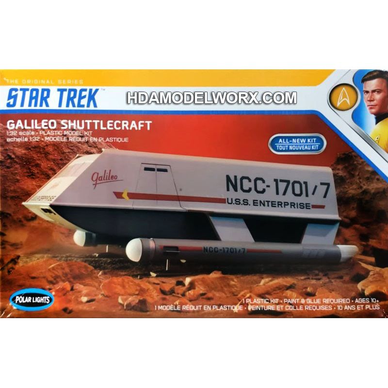 Polar Lights 1/32 Star Trek TOS Galileo Shuttle Plastic Model Kit