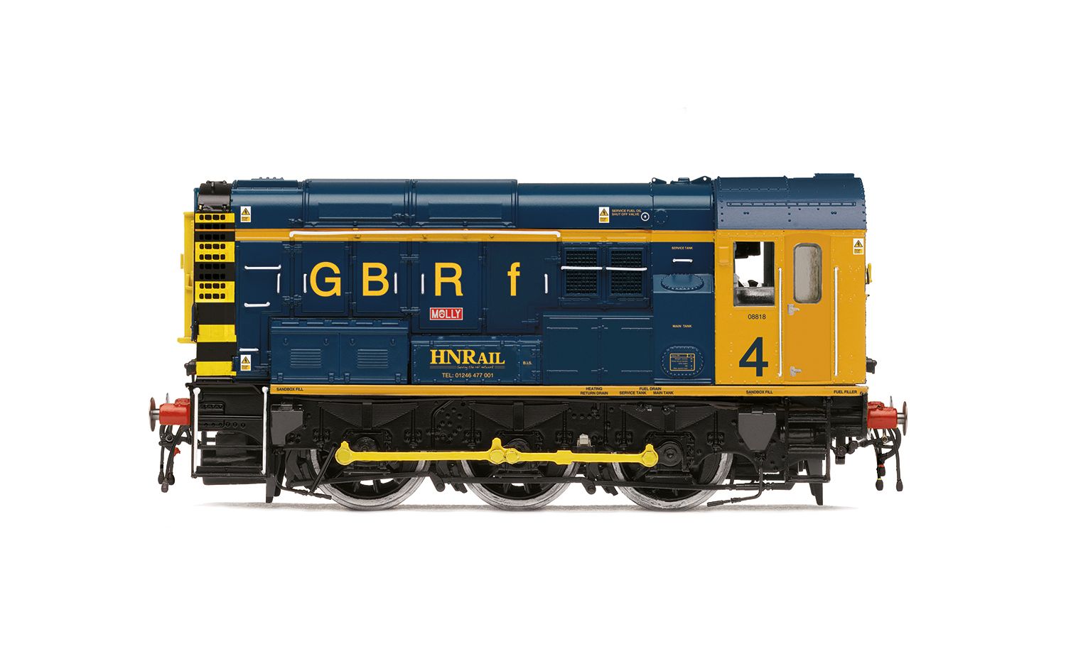 HORNBY OO GB Railfreight, Class 08, 0-6-0, 08818 'Molly' - Era 11