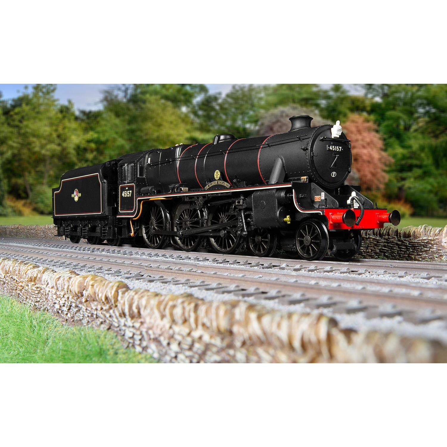 HORNBY OO BR, Stanier 5MT 'Black 5', 4-6-0, 45157 'Glasgow Highlander' - Era 5