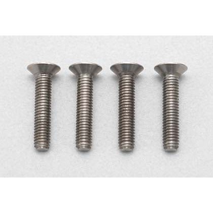 YOKOMO Titanium Hex Screw Flat Head M3 x 15mm (4pcs)