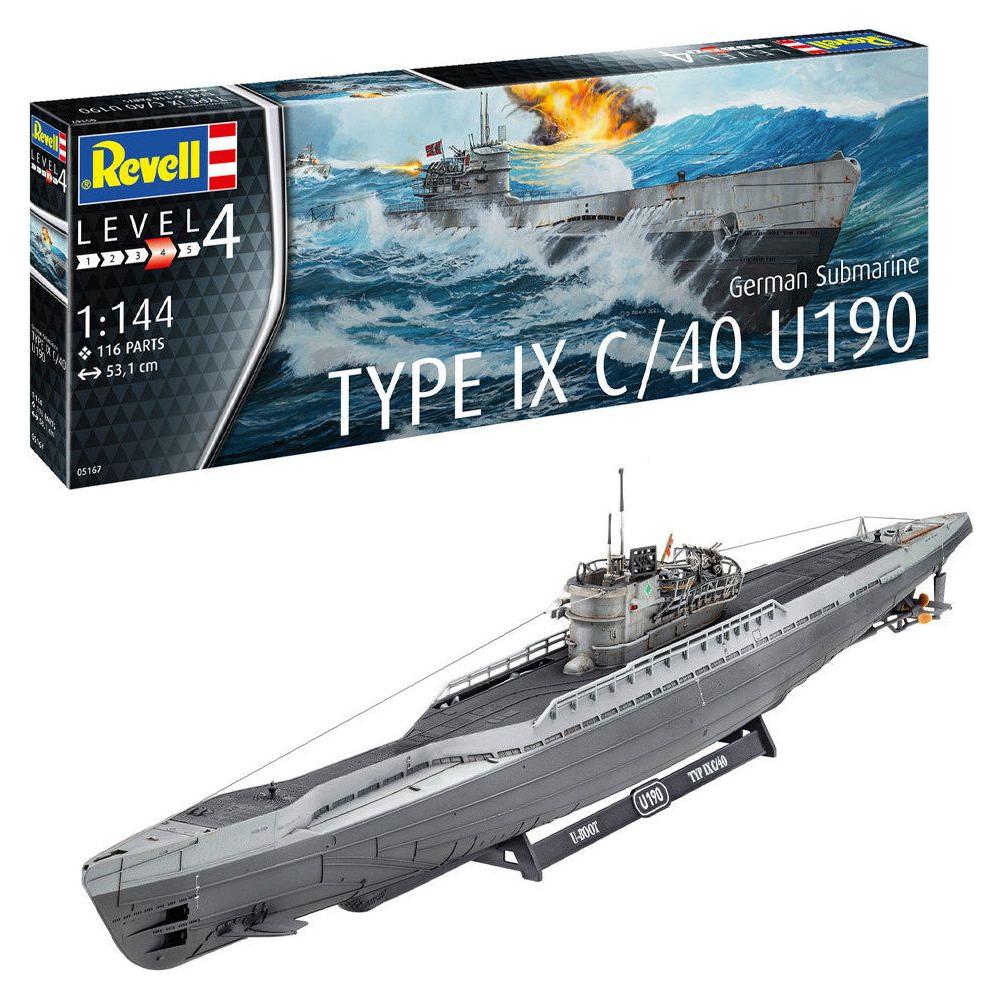 REVELL 1/144 German Submarine Type IX C/40