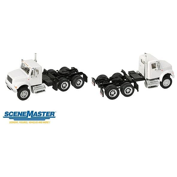 WALTHERS SceneMaster HO Scale International 4900 Dual-Axle Semi Tractor Only, Assembled - White