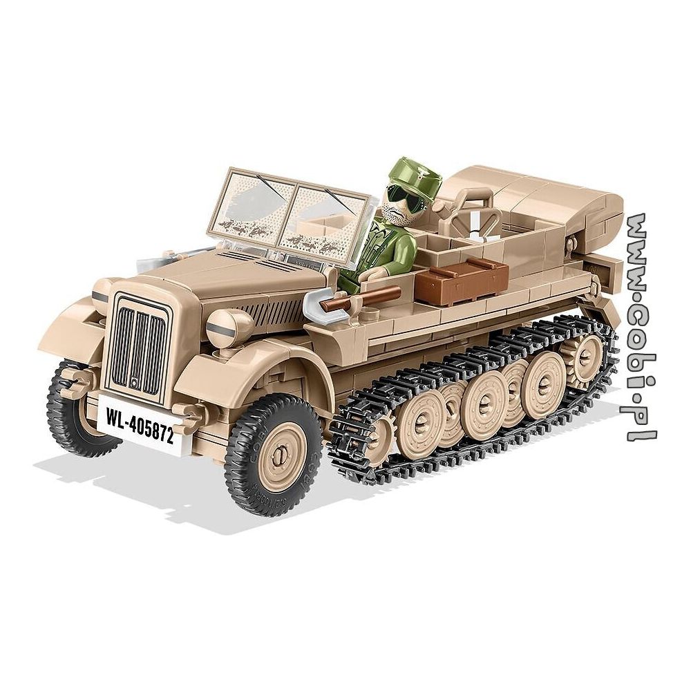 COBI World War II - Sd.Kfz.10 Demag D7 (283 Pieces)