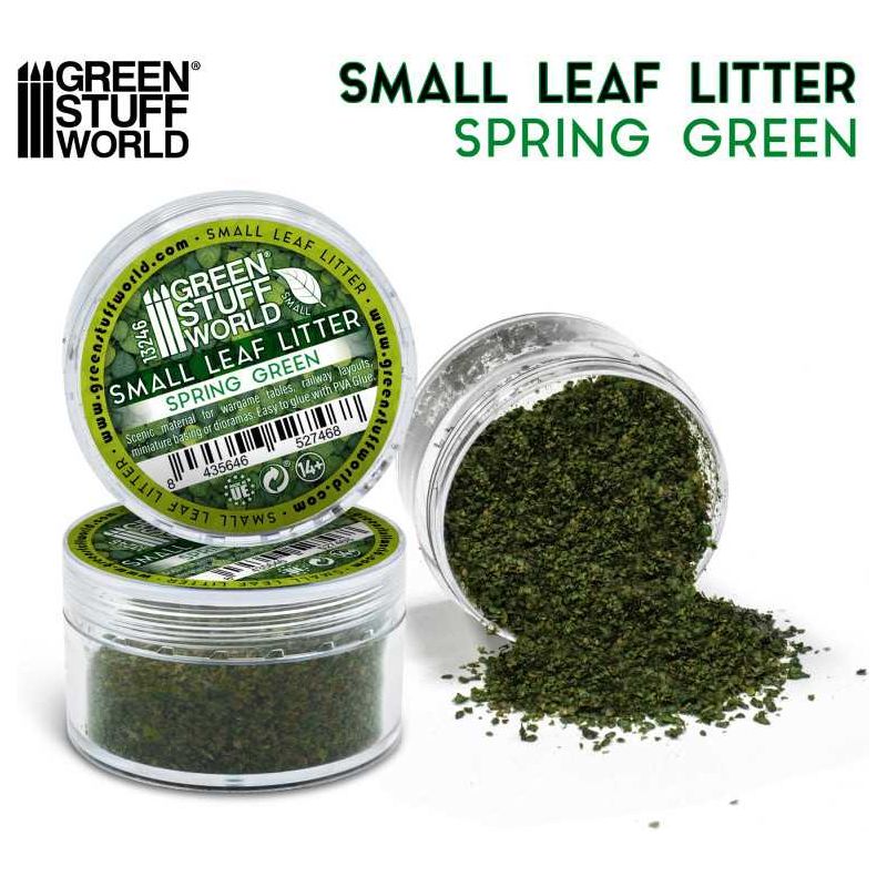 GREEN STUFF WORLD Small Leaf Litter - Spring Green