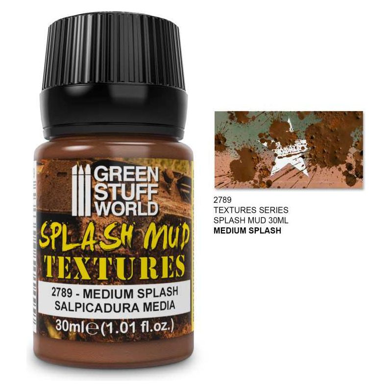 GREEN STUFF WORLD Splash Mud Textures - MEDIUM BROWN 30ml