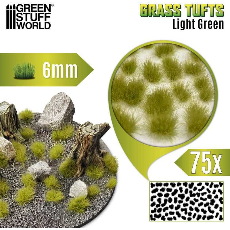 GREEN STUFF WORLD Grass TUFTs XXL 6mm - LIGHT GREEN