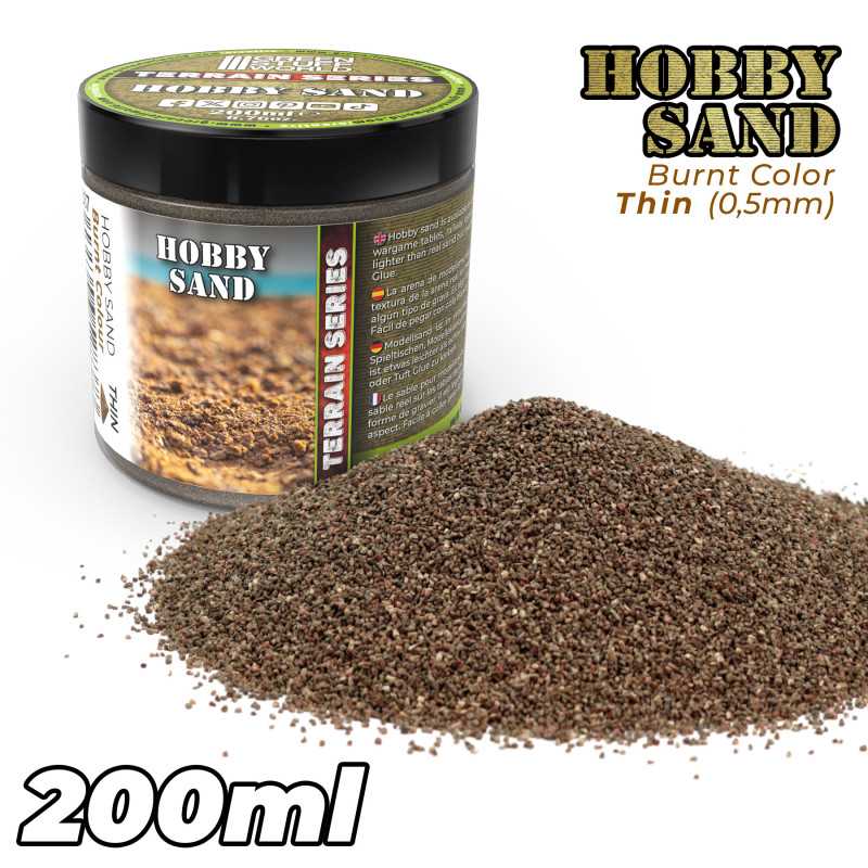 GREEN STUFF WORLD Thin Hobby Sand - Burnt Bown 200ml