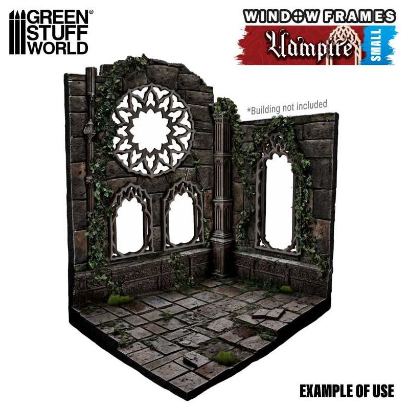 GREEN STUFF WORLD Vampire Miniature Windows - Small