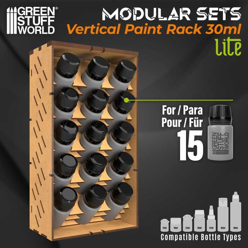 GREEN STUFF WORLD Vertical Paint Organizer 30ml - LITE