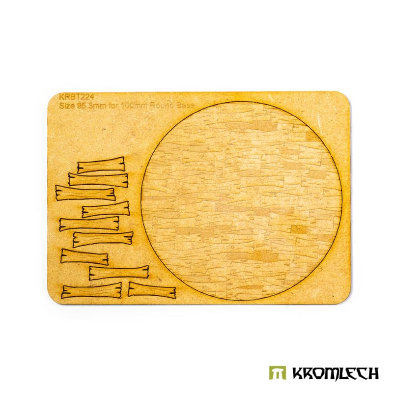 KROMLECH Wooden Planks 100mm Round Base Topper