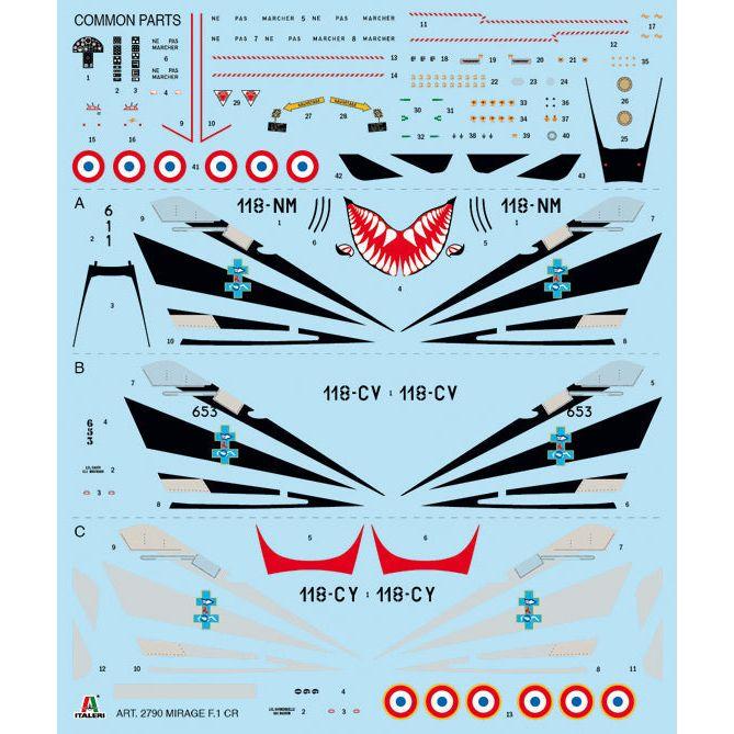 ITALERI 1/48 Mirage F.1 CT/SR Special Edition