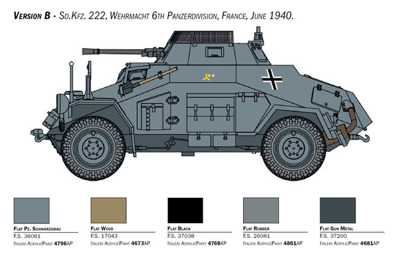 ITALERI 1/56 Sd. Kfz. 222/223