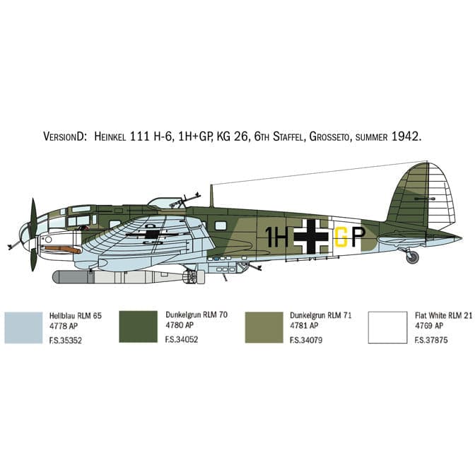 ITALERI 1/72 Heinkel He111H Battle of Britain 80th Anniversary