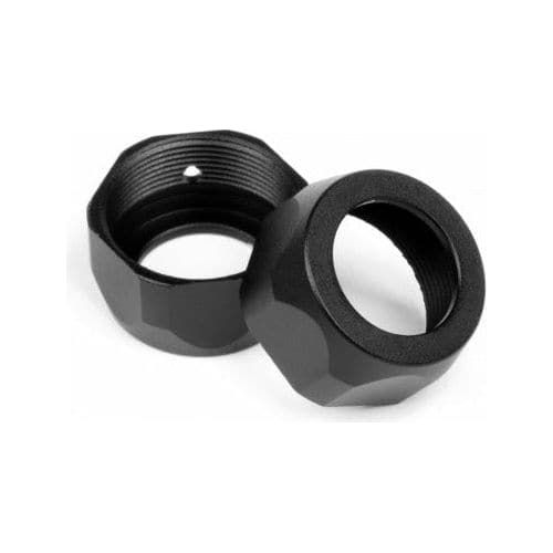 (Clearance Item) HB RACING Shock Cap 15x7.5mm (Black/2Pcs)