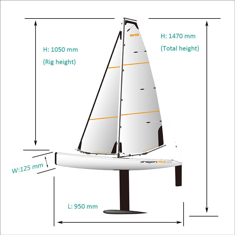 JOYSWAY Dragon Flite 95 V2 Racing Class DF95 Yacht RTR