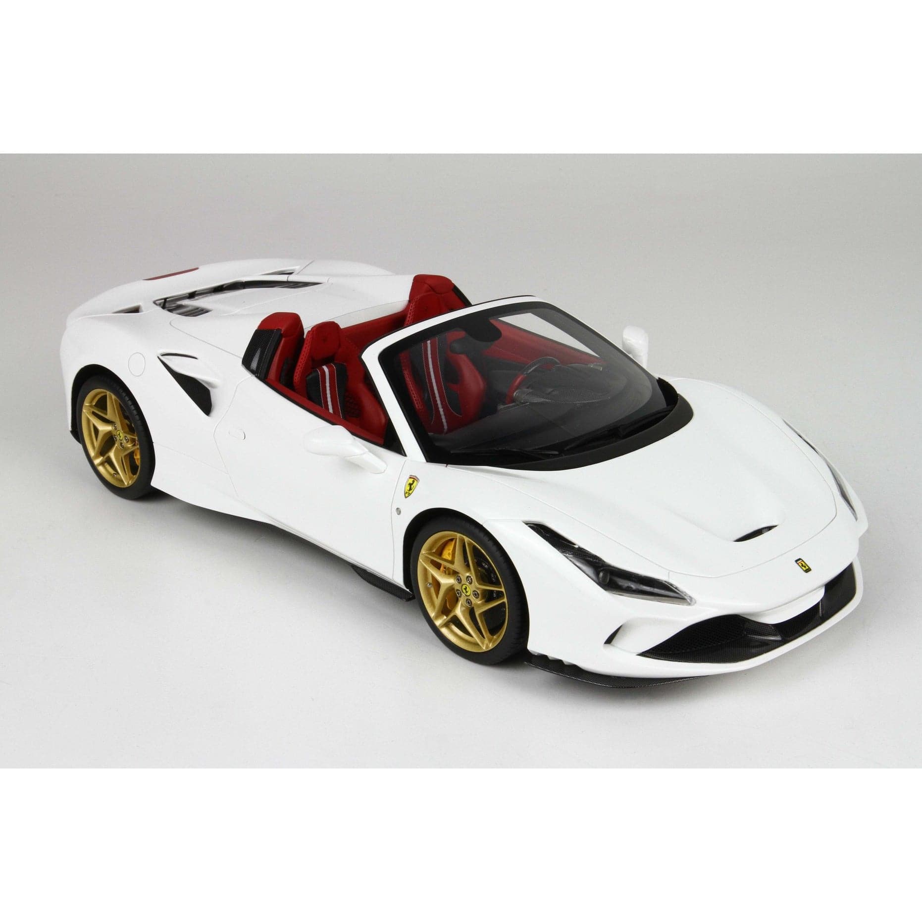 BBR 1/18 Ferrari F8 Tribute Spider White Red Interior