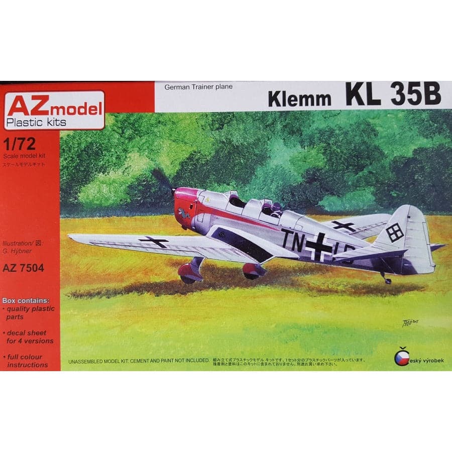 AZ Models 1/72 Klemm Kl 35B Plastic Model Kit [AZ7504]