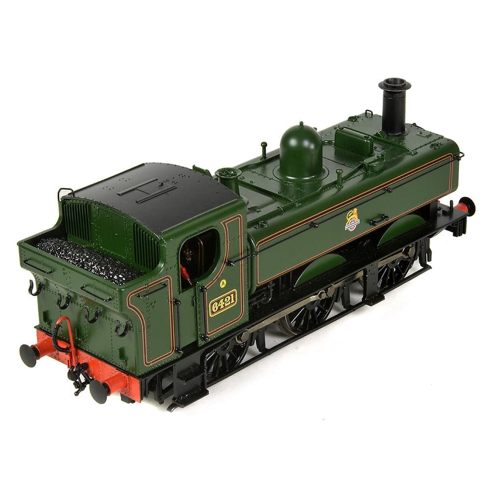 BRANCHLINE OO Class 64xx 6421 0-6-0 Pannier Tank BR Lined Green (Early Emblem)