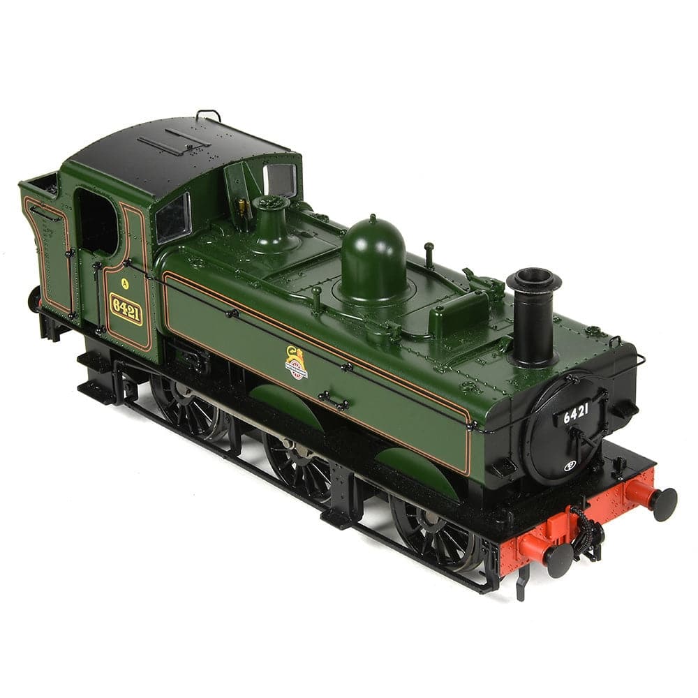 BRANCHLINE OO Class 64xx 6421 0-6-0 Pannier Tank BR Lined Green (Early Emblem)