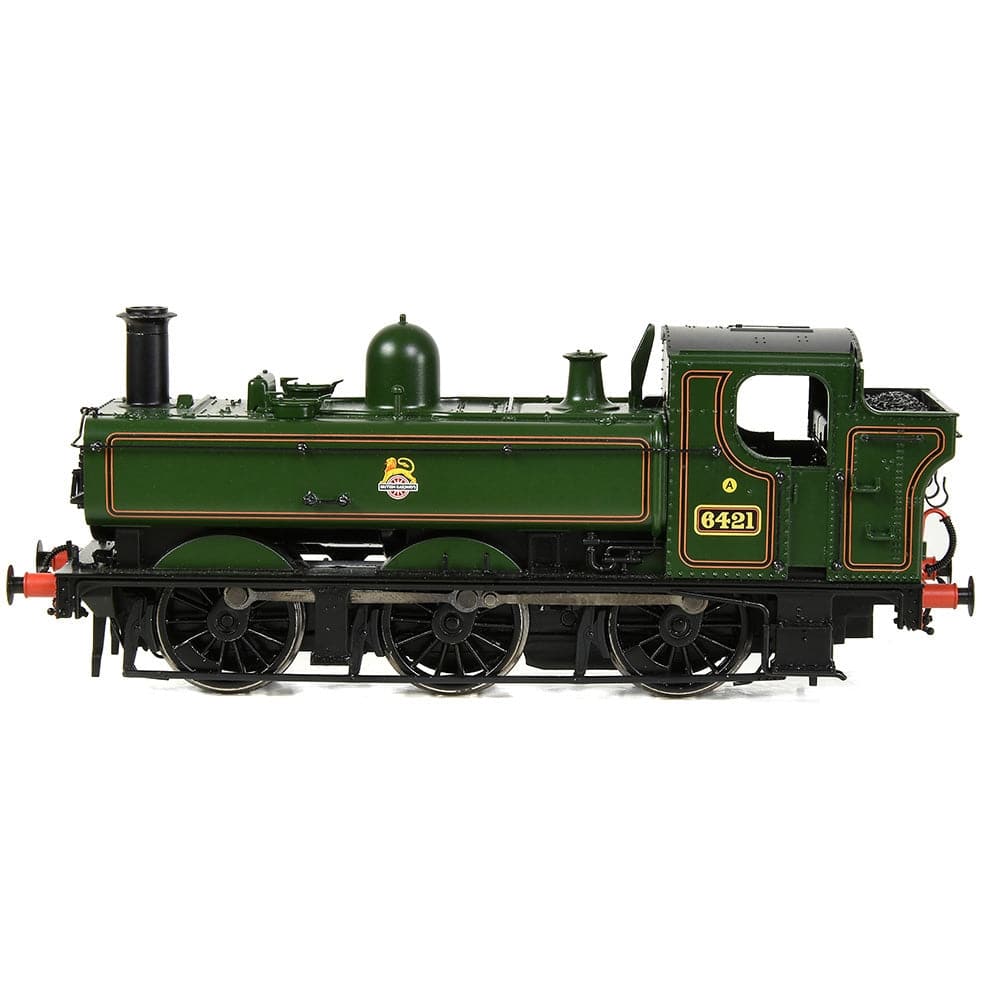 BRANCHLINE OO Class 64xx 6421 0-6-0 Pannier Tank BR Lined Green (Early Emblem)