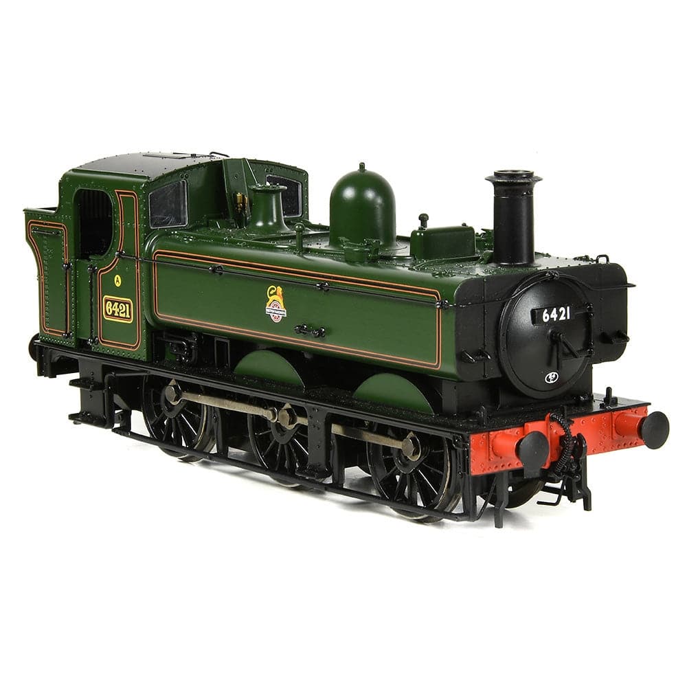 BRANCHLINE OO Class 64xx 6421 0-6-0 Pannier Tank BR Lined Green (Early Emblem)