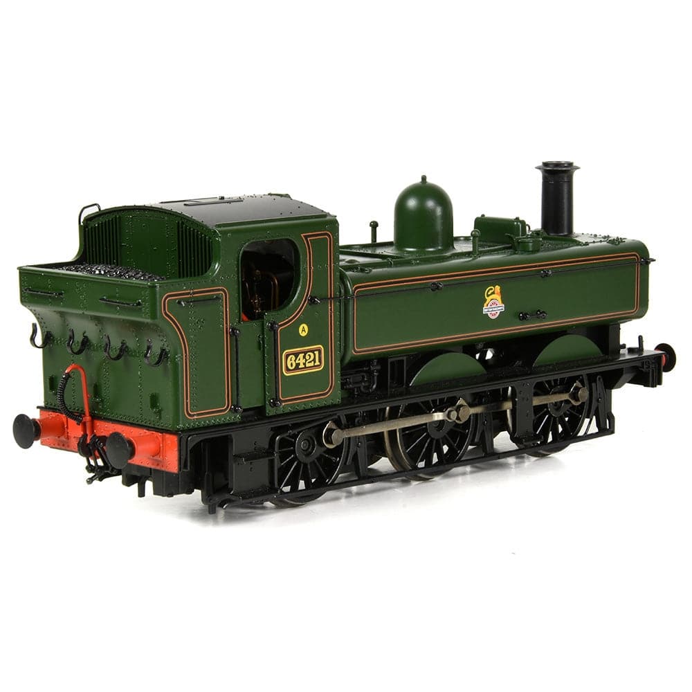 BRANCHLINE OO Class 64xx 6421 0-6-0 Pannier Tank BR Lined Green (Early Emblem)