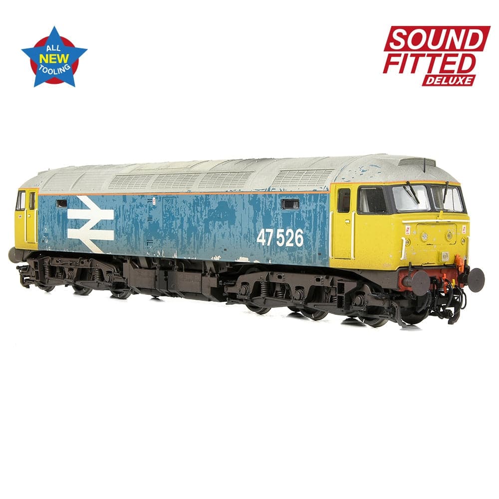 BRANCHLINE OO Class 47/4 47526 BR Blue (Large Logo)[W] DCC Sound Fitted Deluxe