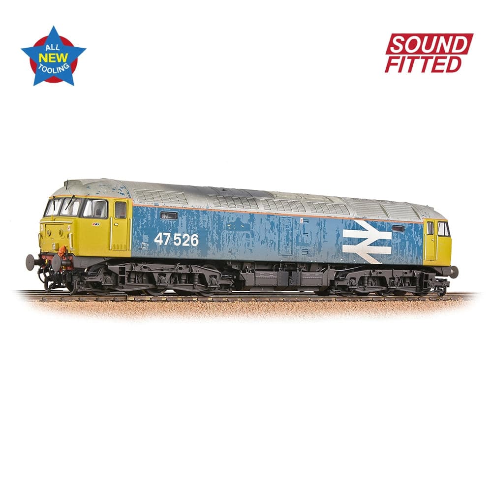 BRANCHLINE OO Class 47/4 47526 BR Blue (Large Logo)[W] DCC Sound Fitted