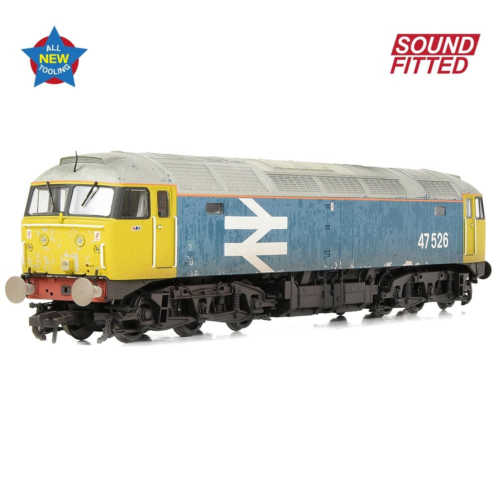 BRANCHLINE OO Class 47/4 47526 BR Blue (Large Logo)[W] DCC Sound Fitted