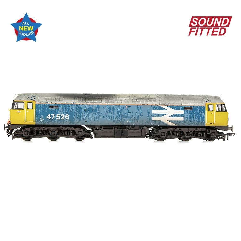 BRANCHLINE OO Class 47/4 47526 BR Blue (Large Logo)[W] DCC Sound Fitted