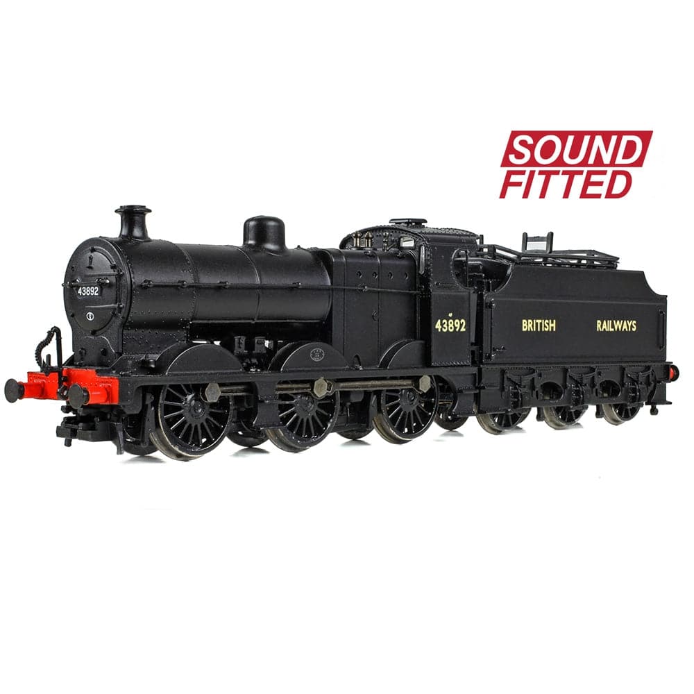 GRAHAM FARISH N MR 3835 4F with Fowler Tender 43892 BR Black (British Railways) DCC Sound Fitted