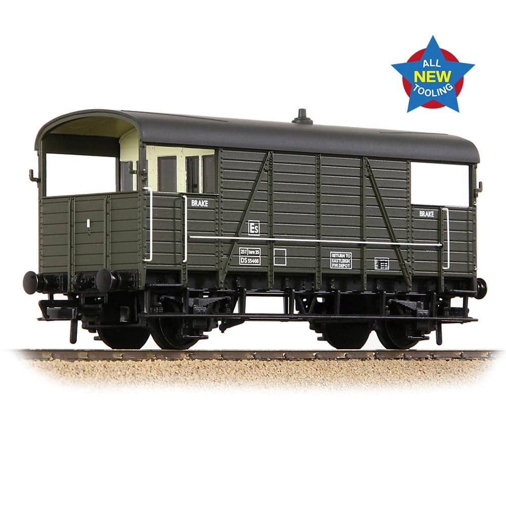 BRANCHLINE OO SE&CR 25T 'Dance Hall' Brake Van BR Departmen