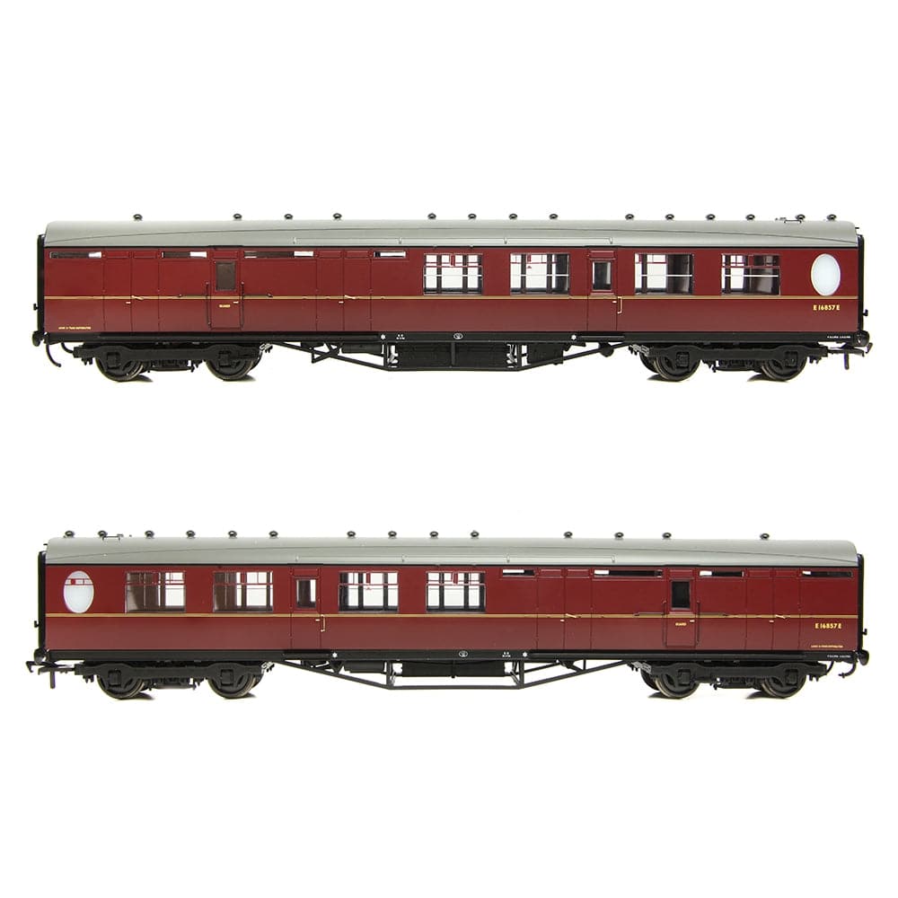 BRANCHLINE OO LNER Thompson Brake Second Corridor BR Maroon #E16857E