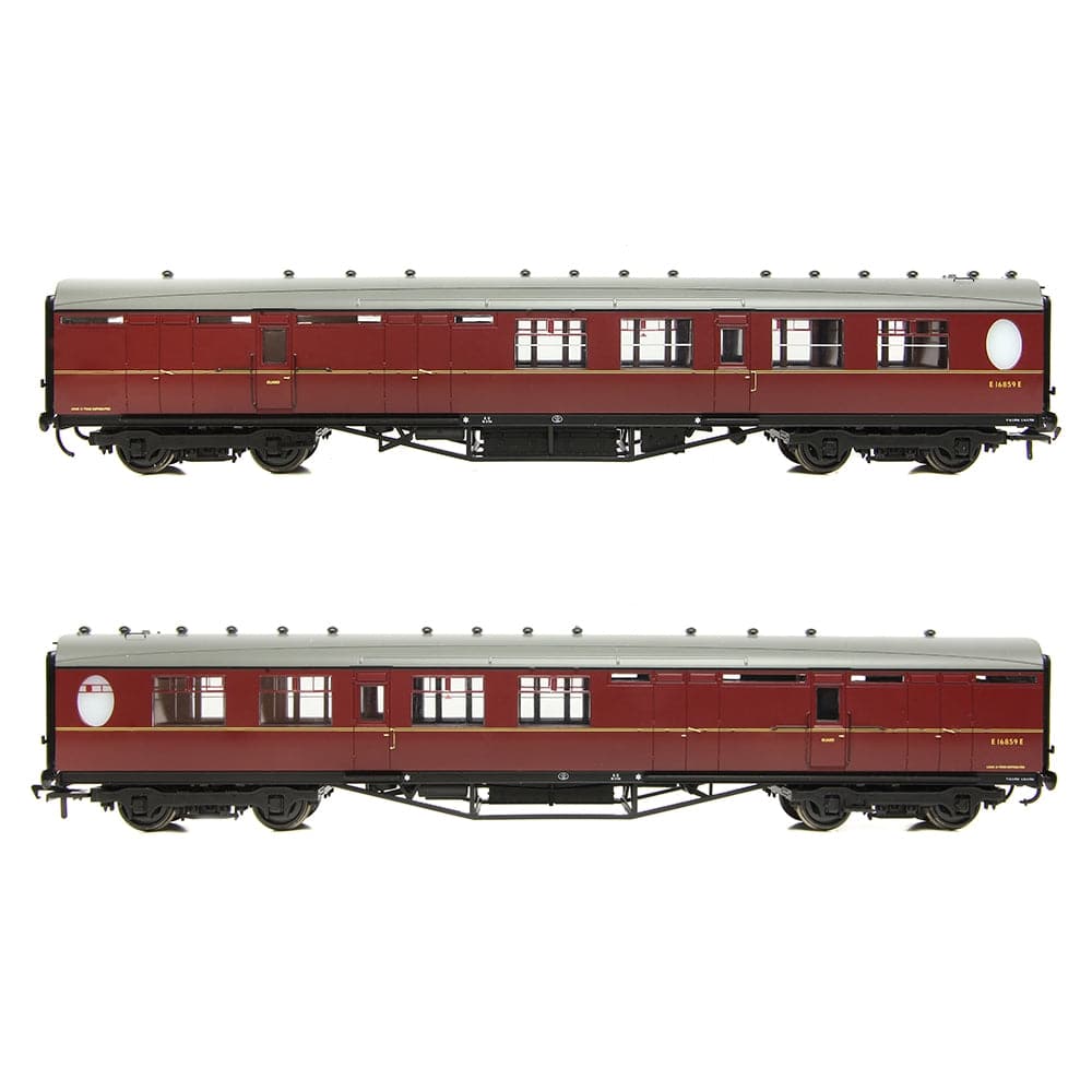 BRANCHLINE OO LNER Thompson Brake Second Corridor BR Maroon #E16859E