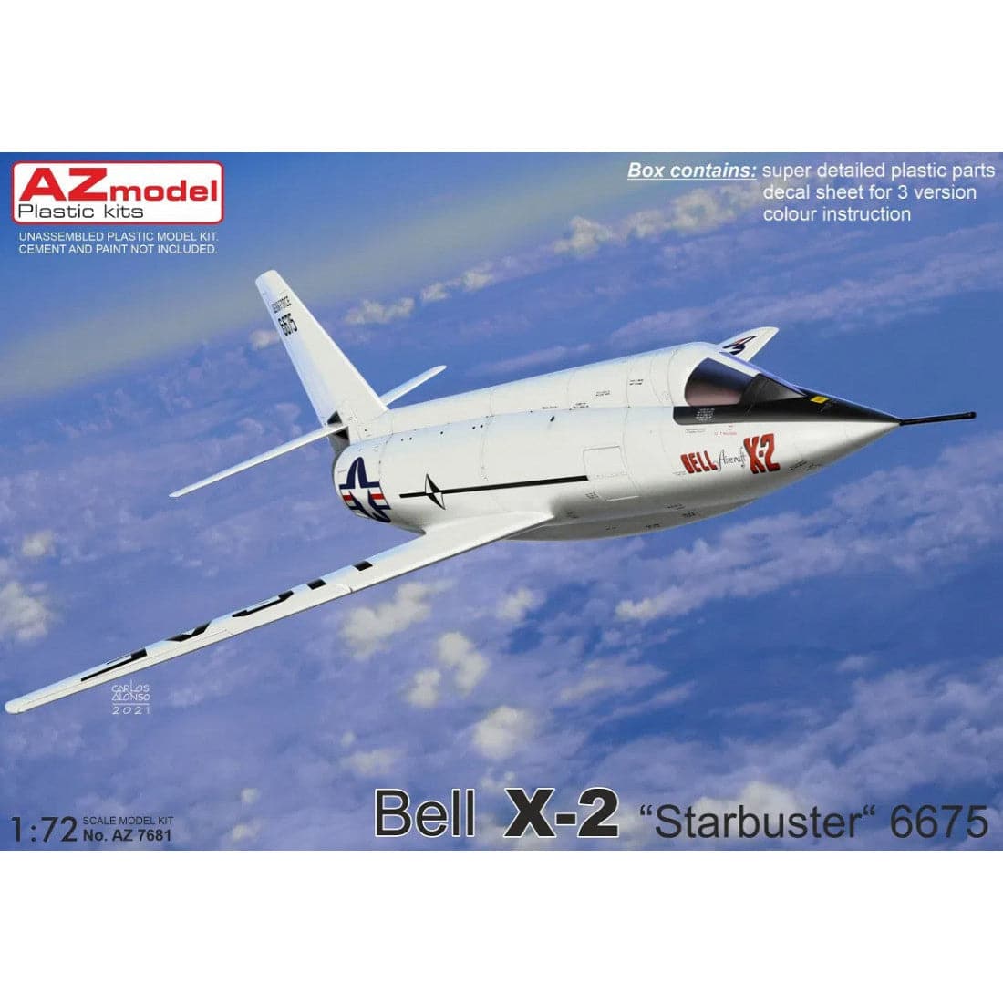 AZ Models 1/72 Bell X-2 "Starbuster"6675 Plastic Model Kit [AZ7681]