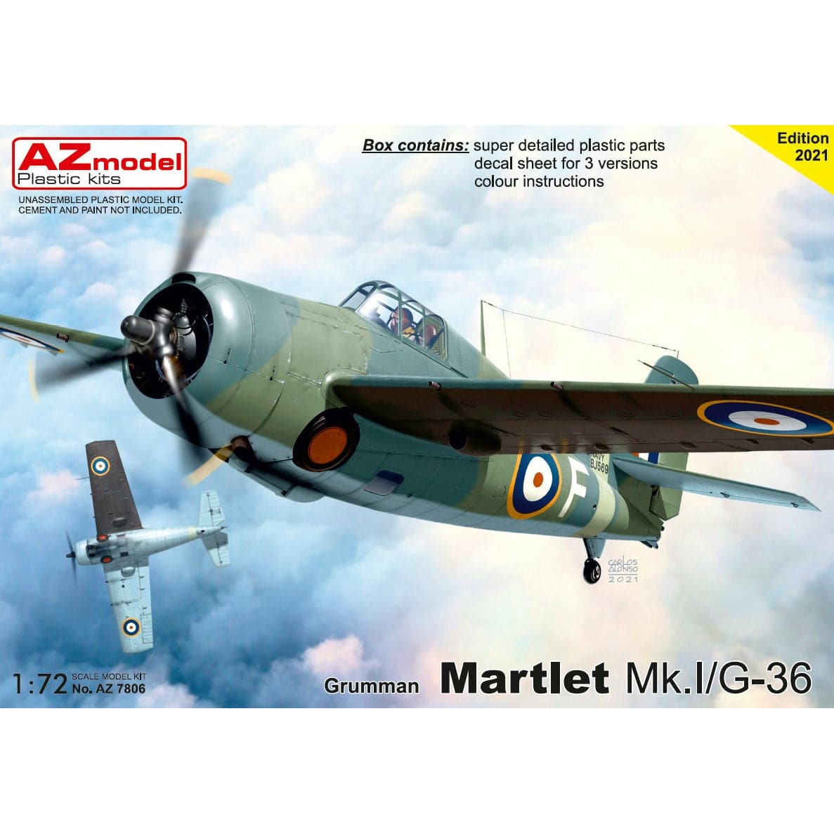 AZ MODEL 1/72 Martlet Mk.I/G-36