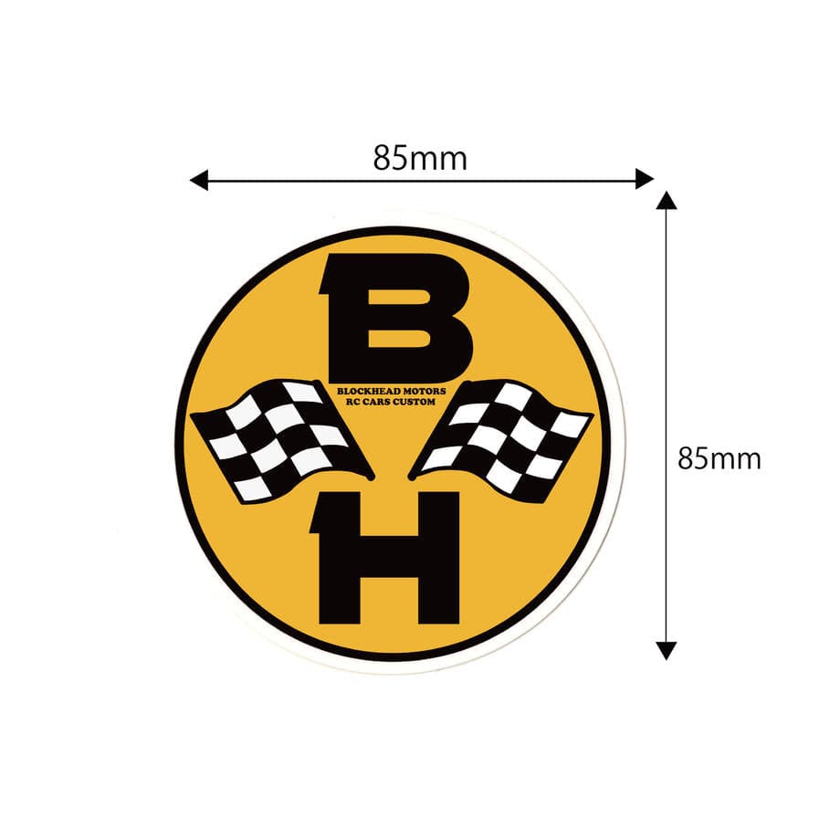 BLOCKHEAD MOTORS BH Big Circle Sticker