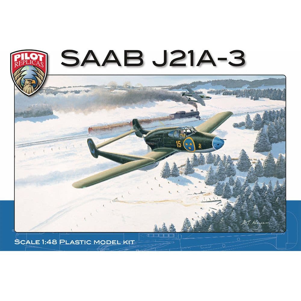 PILOT REPLICAS 1/48 SAAB J21A-3 incl PE Parts & Cartograf Decals