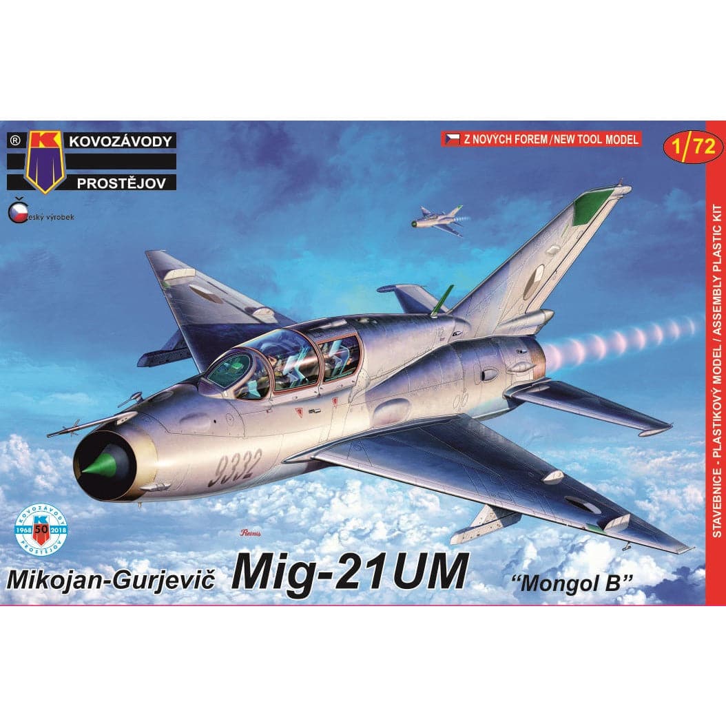 Kovozavody 1/72 MiG-21UM Mongol B Plastic Model Kit