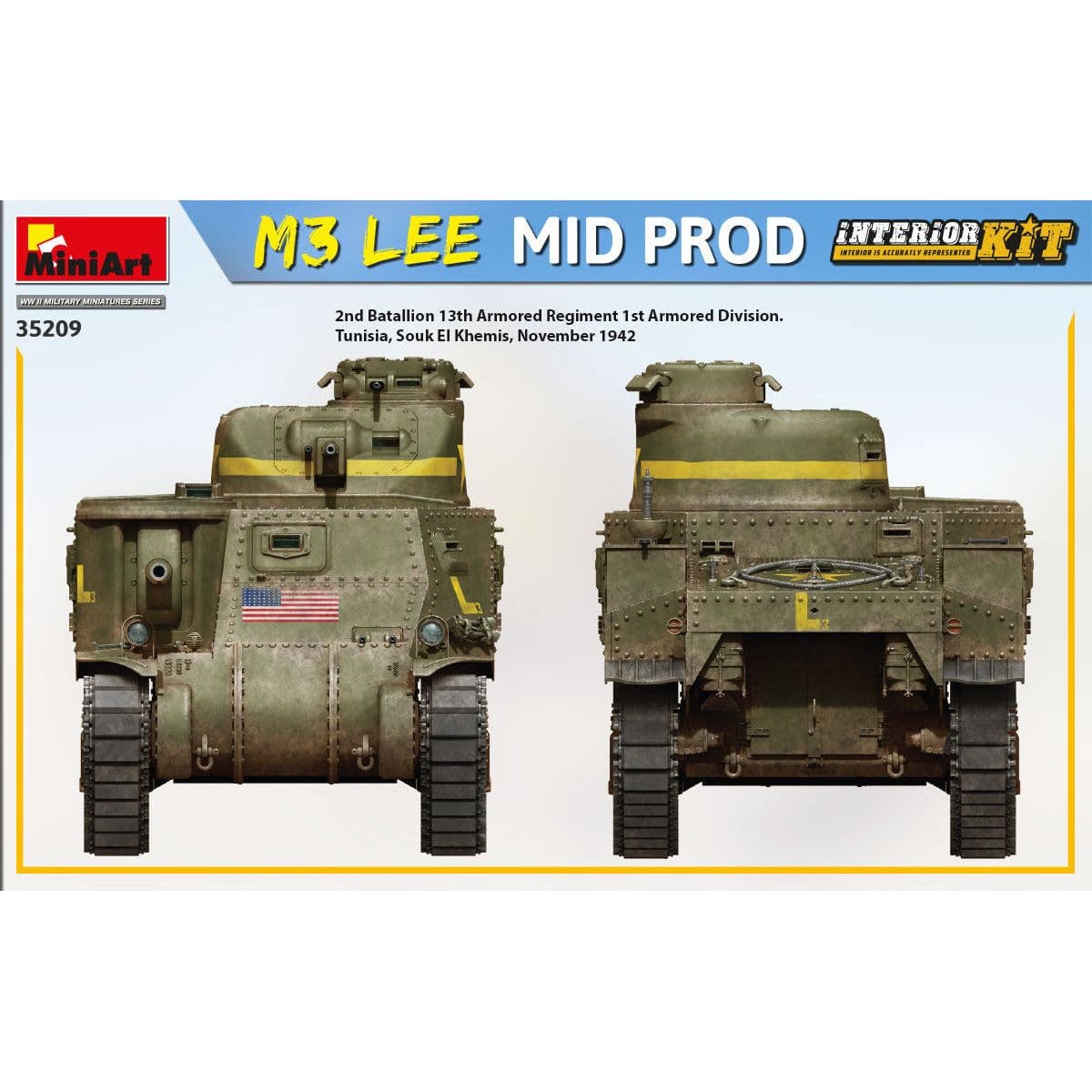 MINIART 1/35 M3 Lee Mid Prod. Interior Kit