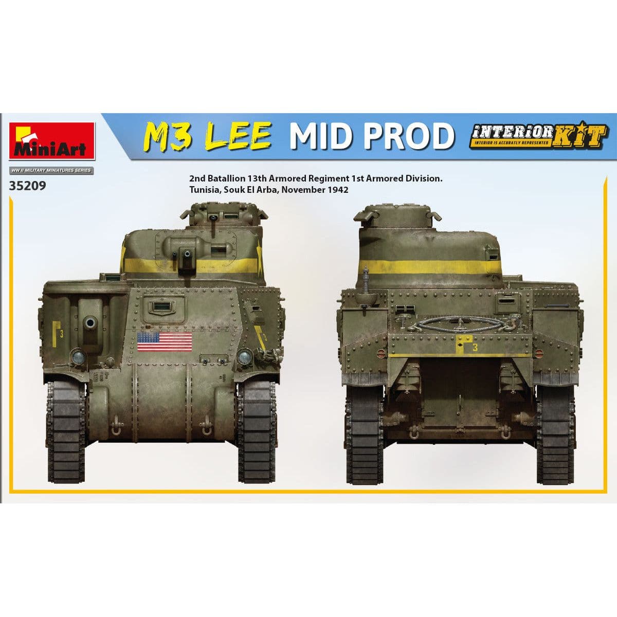 MINIART 1/35 M3 Lee Mid Prod. Interior Kit